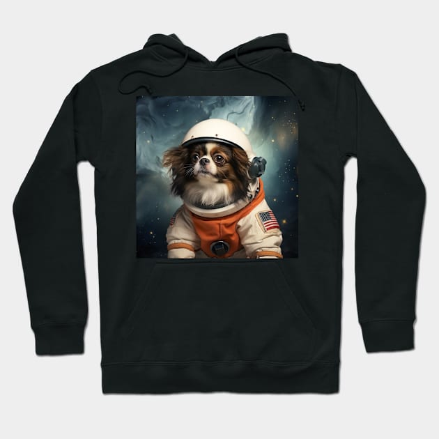 Astro Dog - Japanese Chin Hoodie by Merchgard